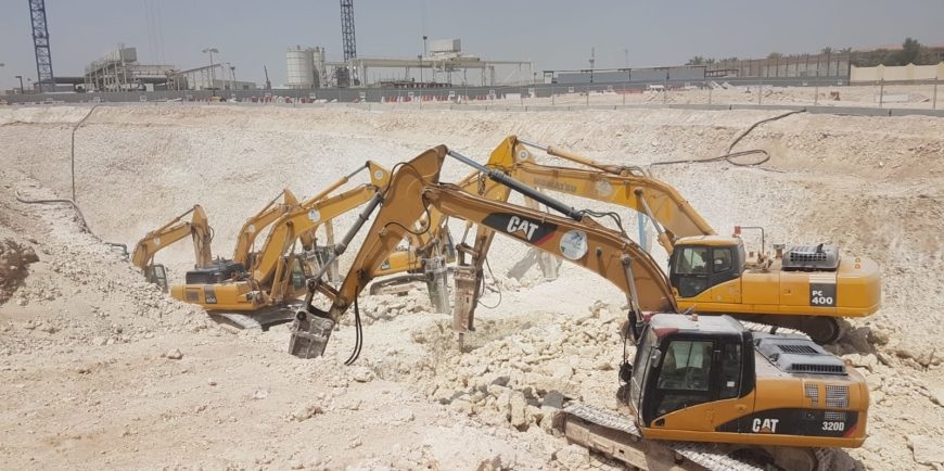 Demolition site preparation