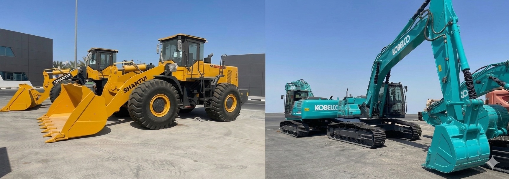 Heavy equipment in action